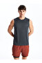 Nevavm with Difference Oval Collar Men's Sleeveless T-Shirt