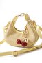 Wicker Women's Hand and Shoulder Bag with Charm Gift - 3