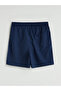 Navy Blue Short Length Men's Swim Shorts - 6