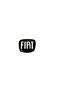 Damla Sticker Fiat Black Design Small Size 6.5X6.8 cm Size Compatible