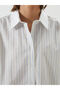 Nevavm Striped Oversize Linen Blend Women's Shirt with a Difference - 3