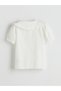 Lcw Kids White Baby Collar Floral Girl's Shirt - 3