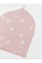 Rmz Gi̇yi̇m Farkiyla Heart Printed Baby Girl Beanie - 2