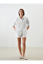 Nevavm Striped Oversize Linen Blend Women's Shirt with a Difference - 2