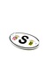Oval Flag (S) Letter Glass Ornament Plexiglass Suction Cup Crest - Letter S Special for Labelers - 2