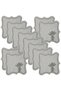 Nerina 12 Piece Luxury Cocktail Napkin Presentation Embroidered Cover Set Worry-Free 12-Person Dowry Linen Party - 3