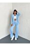 Oversize Zippered Chimera Detail Wide Leg Modal Fabric Tracksuit Set - 6