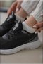 Women's Black White Sneaker Daily Comfortable Sports Shoes 044 - 3