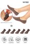Bamboo Women's Ballerina Brown Socks Seamless Invisible Non-Slip Heel Silicone Premium Pack of 6