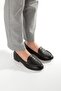Sanra Black Genuine Leather Soft Ballerina Masculine Shoes - 2