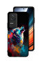 Xiaomi Redmi K40S Protective Case Cover Wolf Colorful Art