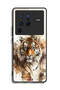 غطاء حماية Vivo X80 Pro بتصميم فن تجريدي من جلد الفهد - 2