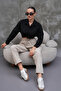 Beige Women's Cotton Linen Blend Comfortable Fit Pants - 4
