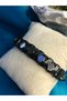 Men's Steel Bracelet - Geometric Model Black Color Leather Braided - for Lover - for Spouse - for Father - 6