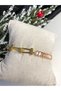 Vog Baguette Waterway Chain Detailed Pink Zirconia Stone Steel Bracelet for Lover, Wife and Mother - 3