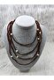 Black Glass Beaded Long Necklace Bohemian Necklace Multi-Functional Necklace