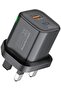 Wall Charger, Compact 25W USB-C Power Delivery AC Charger with 18W QC 3.0 Charging Port, Ada