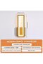 Indoor wired LED Wall Light for Bedroom, Living Room, Hallway. Modern Gold Rectangle Wall Sconces - 5