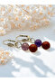 Silver Color Handmade Women Earrings with Amethyst & Jasper Stone Dangle, Purple Red Double Color Earrings - 2