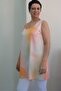 Batik Pattern Thick Strap Combed Viscose T-Shirt - 2