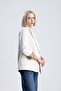 Women's Striped Linen Blazer Jacket - Stylish Design with Lining Detail - 2