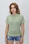 Women's Summer Short-Sleeve Knitwear Sweater Green - 4
