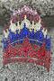 Eveline Cobalt Blue Princess Crown – Sparkling Bridal Wedding Evening Dress for Sparkling Crown Model - 4