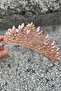 Madeline Copper Evening Dress Crown – Wedding Henna Engagement Crown with Stones, Bridal Accessory Model - 3
