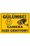 Metal Smile You Are Your Friend Camera Takes You and Warning Sign 20X30 cm