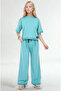 Girls Oversize Half Sleeve 100% Cotton Sports Bottom-Top Set - 2