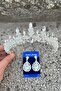 Thalia Crown Drop Shuttle Earrings Set Silver – Sparkling Evening Dress Accessory with Stones for Bridal Henna Wedding