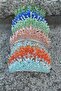 Daisy Stone Bridal Tiara – Orange Henna Wedding Crown Model, Hair Accessory - 4