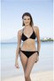 Women's New Season Lycra Flexible Side and Neck Tie Stylish Drawstring Triangle Bikini Set - 3