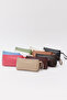 2-Piece Cream - Water Green D11 Single Zipper Compartment Short Strap Makeup and Travel Bag - 4