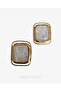 Rectangular Stone 5 cm Evening Dress Women's Earrings Pair - 2