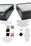 Diji 5 Glasses 5 Watch Box Watch and Glasses Bag Black Inside Cream Black Padded - 6