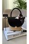Women's Straw Detail Cross Strap Hand and Shoulder Bag - 7