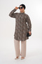 Leopard Striped Judge Collar Tunic - 3