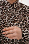 Leopard Striped Judge Collar Tunic - 7