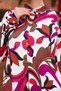 Fuchsia Colored Abstract Patterned Long Tunic - 7