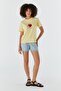 Strawberry Embroidered T-Shirt Yellow - 4