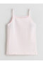 Pink Square Collar Girl's Undershirt 2-Piece - 5
