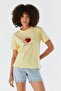 Strawberry Embroidered T-Shirt Yellow