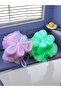 1 Piece Floral Patterned Soft Textured Shower Loofah - 2