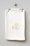Cute Moon and Teddy Bear Patterned Cotton Double Layer 90X90 cm Quilted Baby Blanket