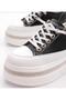 25Y423-2 Women's Genuine Leather Hidden Padding High-Sole Sneaker Sports Shoes - 3