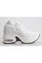 25Y300-12 Women's Hidden Padding High Sole Stone Sneaker Sports Shoes