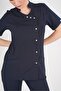 Aylu Model Soft Lycra Navy Blue Doctor Nurse Hospital Scrubs Uniform Set - 6
