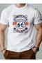 Unisex Route 66 Get Your Printed Oversize Crew Neck T-Shirt