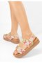 Vernysa multicolor platform sandals